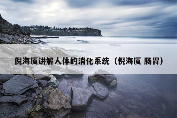 倪海厦讲解人体的消化系统（倪海厦 肠胃）