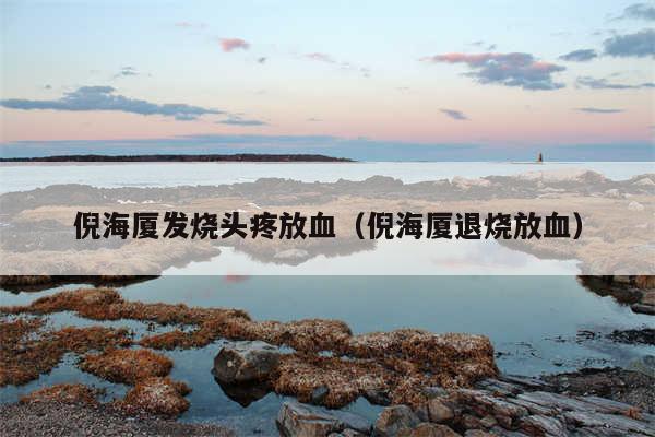 倪海厦发烧头疼放血（倪海厦退烧放血）