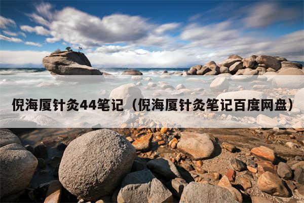 倪海厦针灸44笔记（倪海厦针灸笔记百度网盘）