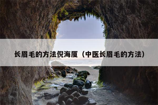 长眉毛的方法倪海厦（中医长眉毛的方法）