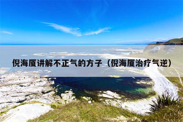 倪海厦讲解不正气的方子（倪海厦治疗气逆）