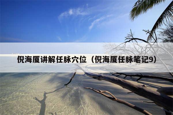 倪海厦讲解任脉穴位（倪海厦任脉笔记9）